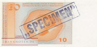 Bosnien Herzegowina - 10  Convertible Marka - SPECIMEN (#064aS-2_UNC)