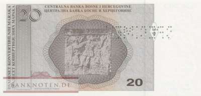 Bosnien Herzegowina - 20  Convertible Marka - SPECIMEN (#065aS-2_UNC)