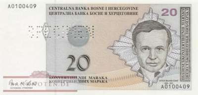 Bosnien Herzegowina - 20  Convertible Marka - SPECIMEN (#065aS-2_UNC)