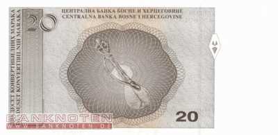 Bosnien Herzegowina - 20  Convertible Marka (#066a_UNC)