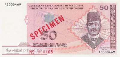 Bosnien Herzegowina - 50  Convertible Marka - SPECIMEN (#067aS-2_UNC)