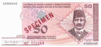 Bosnien Herzegowina - 50  Convertible Marka - SPECIMEN (#067aS2_UNC)