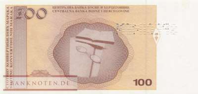 Bosnien Herzegowina - 100  Convertible Marka (#070bS-3_UNC)