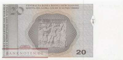 Bosnien Herzegowina - 20  Convertible Marka (#074_UNC)