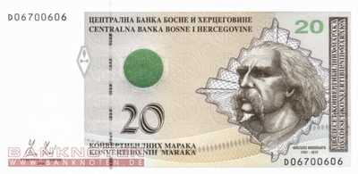 Bosnien Herzegowina - 20  Convertible Marka (#075a_UNC)