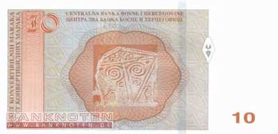 Bosnien Herzegowina - 10  Convertible Maraka (#080a_UNC)