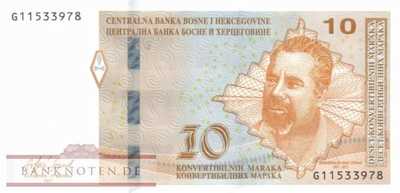 Bosnia and Herzegowina - 10  Convertible Maraka (#080b_UNC)