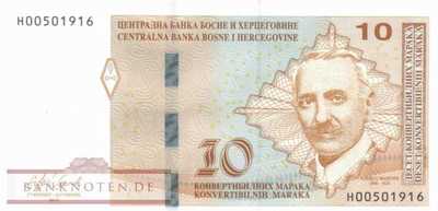 Bosnia and Herzegowina - 10  Convertible Maraka (#081c_UNC)