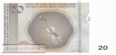 Bosnia and Herzegowina - 20  Convertible Maraka (#083b_UNC)