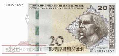Bosnia and Herzegowina - 20  Convertible Maraka (#083b_UNC)
