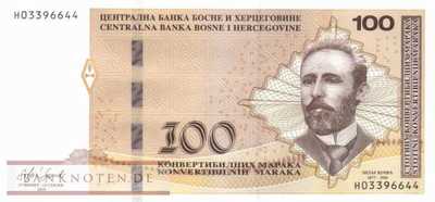 Bosnia and Herzegowina - 100  Convertible Maraka (#087c_UNC)