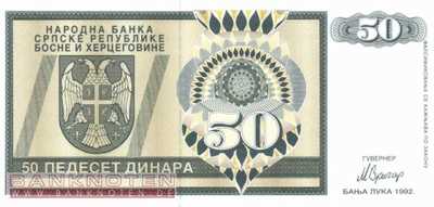 Bosnien Herzegowina - 50  Dinara (#134a_UNC)