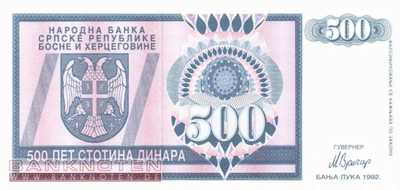 Bosnien Herzegowina - 500  Dinara (#136a_UNC)