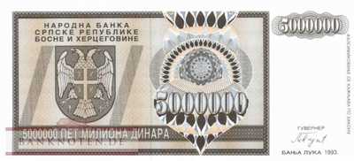 Bosnien Herzegowina - 5 Million Dinara (#143a_UNC)