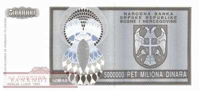Bosnien Herzegowina - 5 Million Dinara (#143a_UNC)