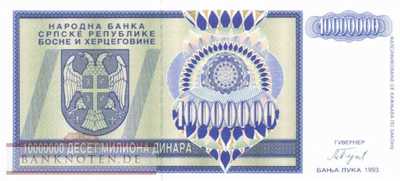 Bosnien Herzegowina - 10 Million Dinara (#144a_UNC)