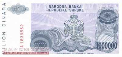 Bosnien Herzegowina - 1 Million Dinara (#155a_UNC)