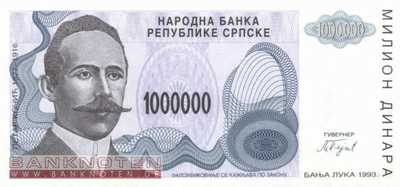 Bosnia and Herzegowina - 1 Million Dinara (#155a_UNC)