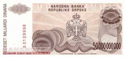 Bosnia and Herzegowina - 50 Billion Dinara (#160a_UNC)