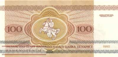 Weissrussland - 100  Rubel (#008-1_UNC)