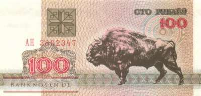Weissrussland - 100  Rubel (#008-1_UNC)