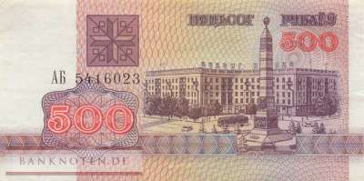 Weissrussland - 500  Rubel (#010_VF)