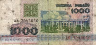 Belarus - 1.000  Rubel (#011_VG)
