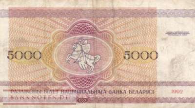 Weissrussland - 5.000  Rubel (#012_VF)
