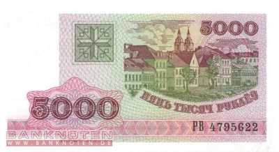 Belarus - 5.000 Rubel (#017_UNC)