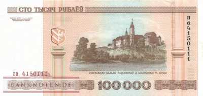 Weissrussland - 100.000  Rubel (#034b_UNC)