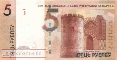 Weissrussland - 5  Rublei (#037c_UNC)