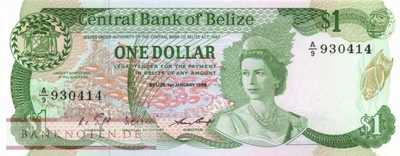 Belize - 1  Dollar (#046b_UNC)