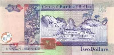Belize - 2  Dollars (#060b_UNC)