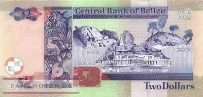 Belize - 2  Dollars (#066f_UNC)