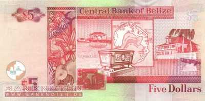 Belize - 5  Dollars (#067c_UNC)