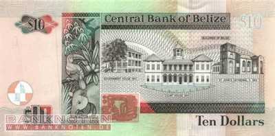 Belize - 10  Dollars (#068c_UNC)