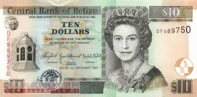 Belize - 10  Dollars (#068c_UNC)