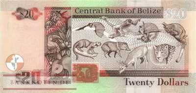 Belize - 20  Dollars (#069e_UNC)