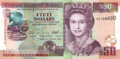 Belize - 50  Dollars (#070c_UNC)