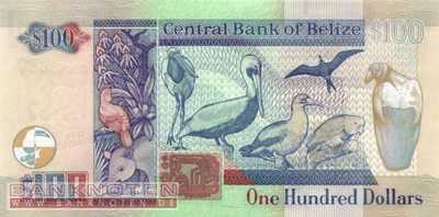 Belize - 100  Dollars (#071b_UNC)