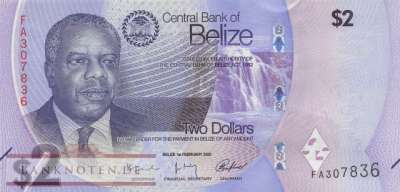 Belize - 2  Dollars (#073_UNC)