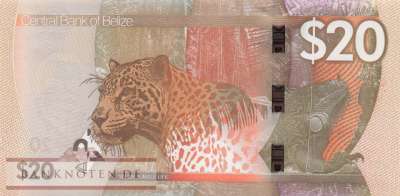 Belize - 20  Dollars (#076_UNC)