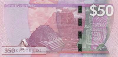 Belize - 50  Dollars (#077_UNC)