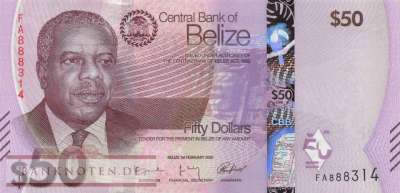Belize - 50  Dollars (#077_UNC)