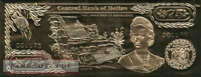 Belize - 75  Dollars (#CS1-075-2_UNC)