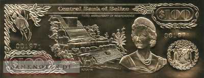 Belize - 100  Dollars (#CS1-100-3_UNC)