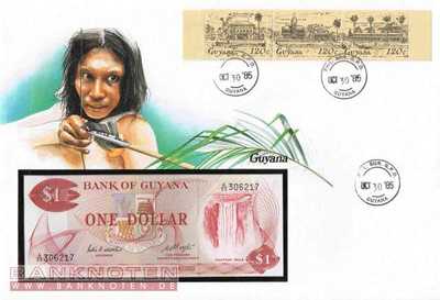 Banknotenbrief Guyana - 1  Dollar (#GUY01_UNC)