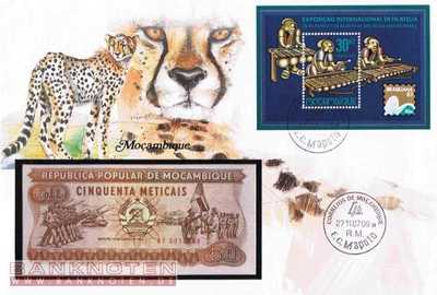 Banknote Cover Mozambique - 50  Meticais (#MOZ01_UNC)