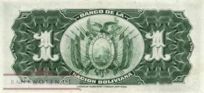Bolivia - 1  Boliviano (#112-U3_AU)