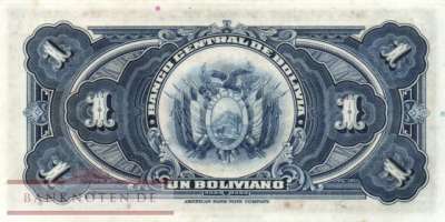 Bolivien - 1  Boliviano (#118a-2_AU)